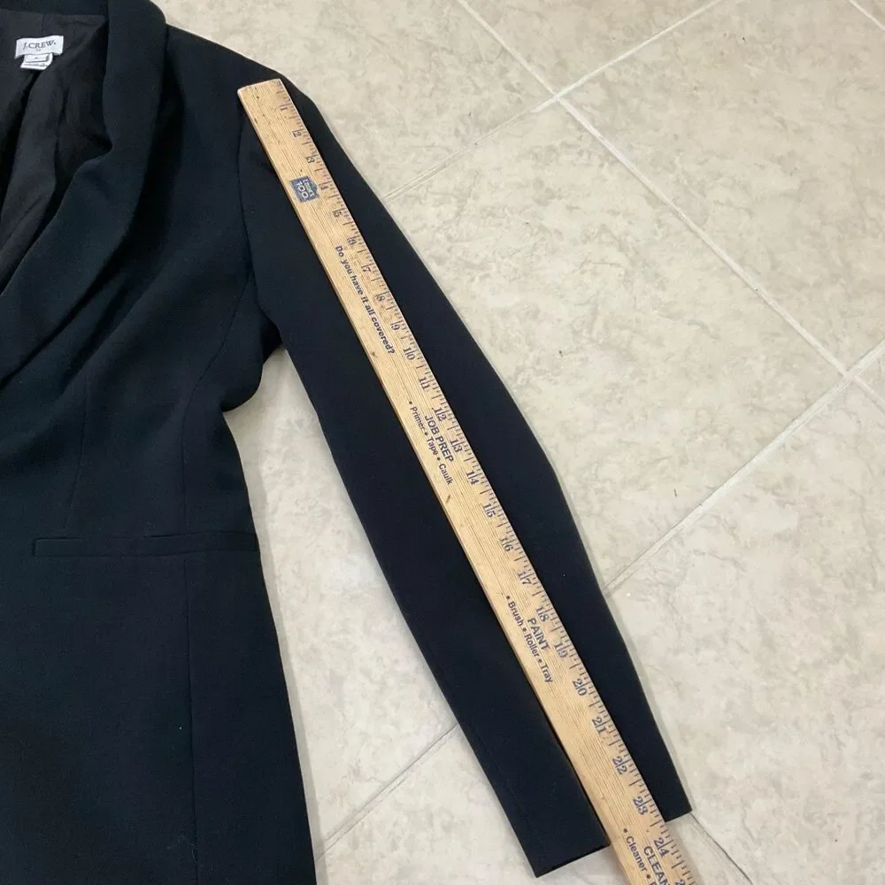 J. Crew Classic Blazer Women's size 6 Black One Button Work Career